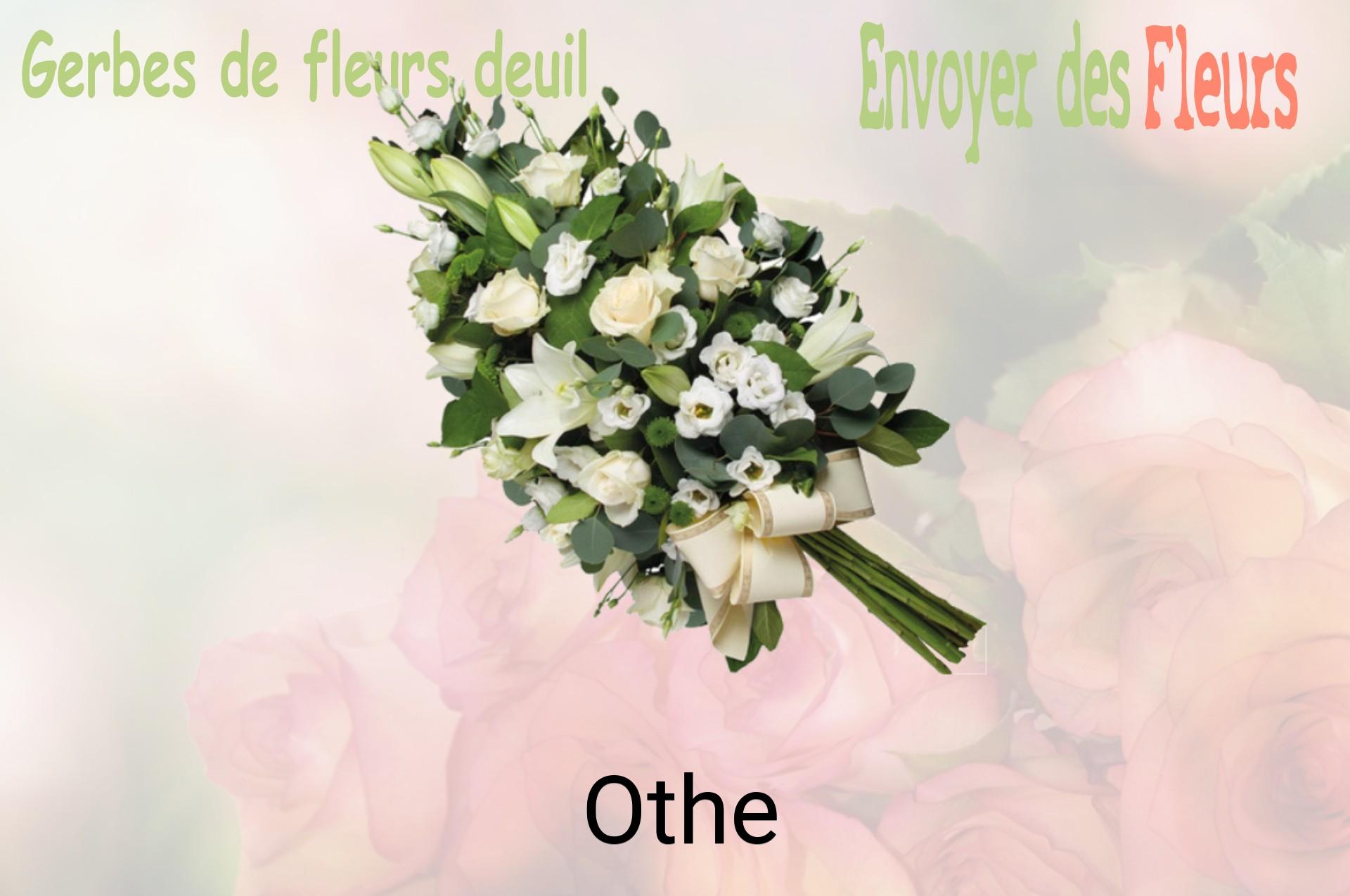 Gerbe de fleurs de deuil livrée à Othe